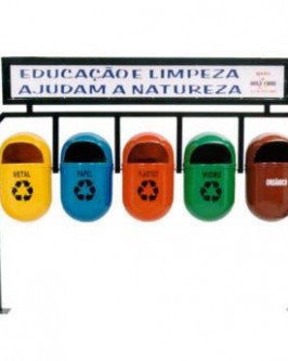 LIXEIRA SUSPENSA OVAL - Foto 1